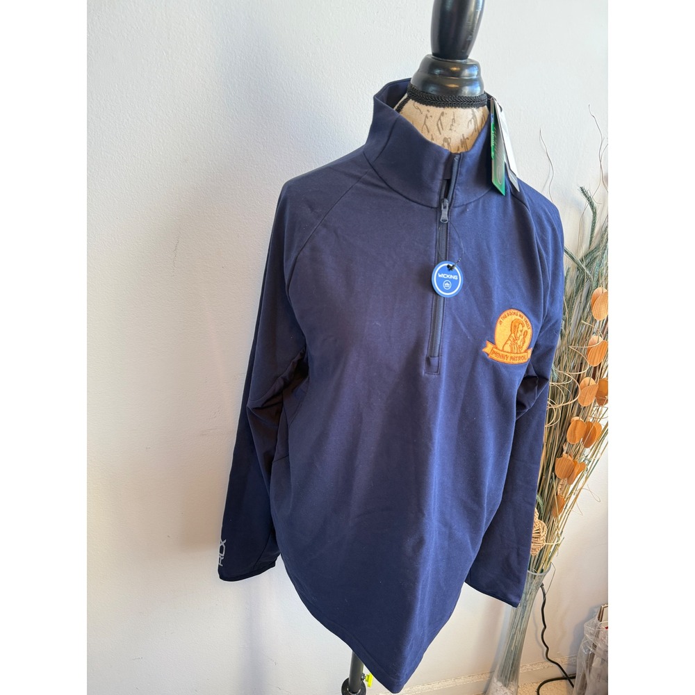 RLX Ralph Lauren Mens Navy Blue‎ Quarter Zip Golf Pullover Penny Patrol Size L